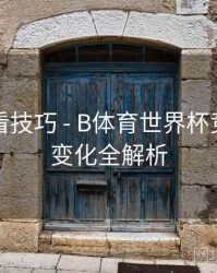 高清观看技巧 - B体育世界杯竞猜赔率变化全解析