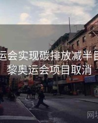 巴黎奥运会实现碳排放减半目标，巴黎奥运会项目取消