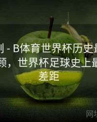 高光时刻 - B体育世界杯历史最大比分战役回顾，世界杯足球史上最大比分差距