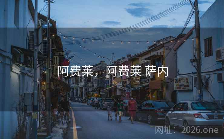 阿费莱，阿费莱 萨内