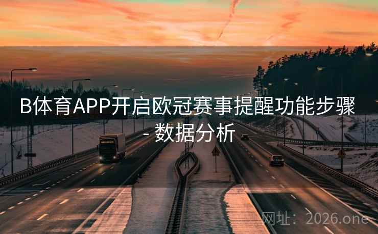 B体育APP开启欧冠赛事提醒功能步骤 - 数据分析