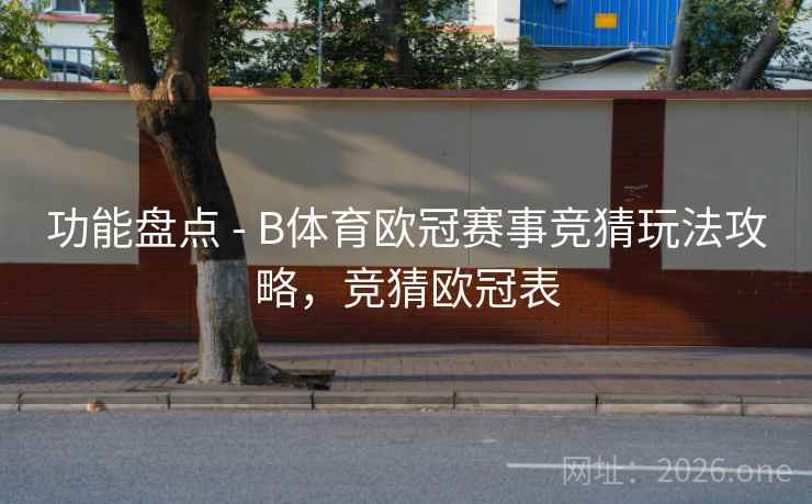 功能盘点 - B体育欧冠赛事竞猜玩法攻略，竞猜欧冠表