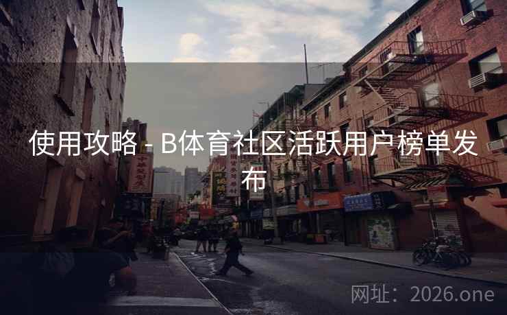 使用攻略 - B体育社区活跃用户榜单发布