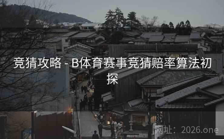 竞猜攻略 - B体育赛事竞猜赔率算法初探