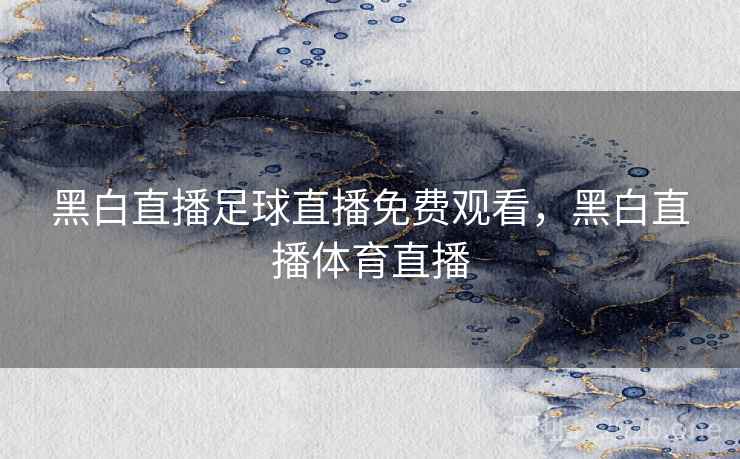 黑白直播足球直播免费观看，黑白直播体育直播