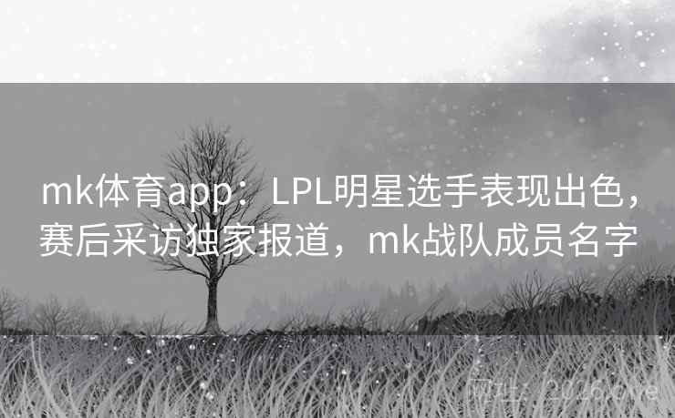 mk体育app：LPL明星选手表现出色，赛后采访独家报道，mk战队成员名字